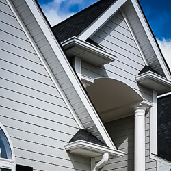 siding installation closeup