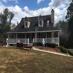 country home with new roof